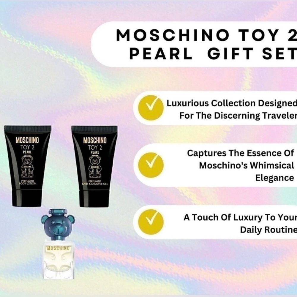 MOSCHINO Toy 2 Pearl Boxed Set
$50 Size: OS Moschino NWT NIB - Picture 2 of 5